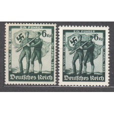 Alemania Imperio Correo 1938 Yvert 605/606 ** Mnh 