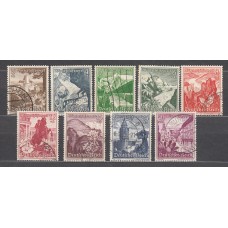 Alemania Imperio Correo 1938 Yvert 616/24 usado Flores