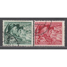 Alemania Imperio Correo 1938 Yvert 625/26 usado