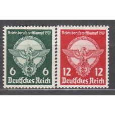 Alemania Imperio Correo 1939 Yvert 630/31 * Mh