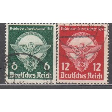 Alemania Imperio Correo 1939 Yvert 630/31 usado