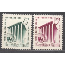 Alemania Imperio Correo 1939 Yvert 632/33 ** Mnh