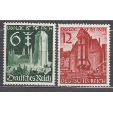 Alemania Imperio Correo 1939 Yvert 652/53 ** Mnh 