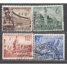 Alemania Imperio Correo 1940 Yvert 663/66 usado