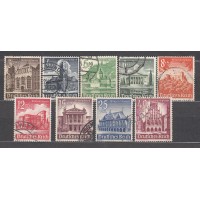 Alemania Imperio Correo 1940 Yvert 675/683 usado Castillos y Monumentos