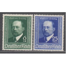 Alemania Imperio Correo 1940 Yvert 684/85 ** Mnh Personaje - Emilvon Behring