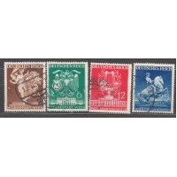 Alemania Imperio Correo 1941 Yvert 692/95 usado