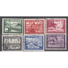 Alemania Imperio Correo 1941 Yvert 697/702 usado 