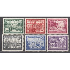 Alemania Imperio Correo 1941 Yvert 697/702 *Mh