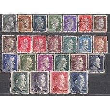 Alemania Imperio Correo 1941 Yvert 705/26 usado Hitler