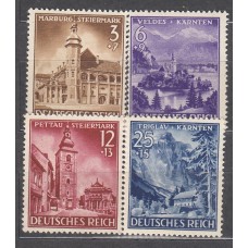 Alemania Imperio Correo 1941 Yvert 730/33 ** Mnh 