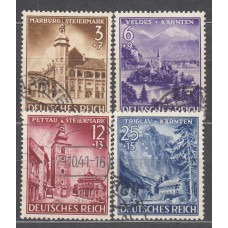 Alemania Imperio Correo 1941 Yvert 730/33 usado  