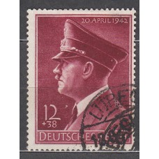 Alemania Imperio Correo 1942 Yvert 737 usado Hitler