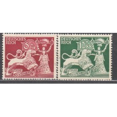 Alemania Imperio Correo 1942 Yvert 740/41 ** Mnh