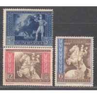 Alemania Imperio Correo 1942 Yvert 744/46 * Mh