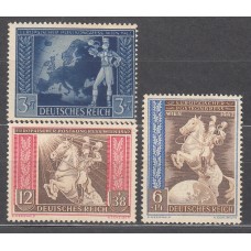 Alemania Imperio Correo 1942 Yvert 744/46 * Mh