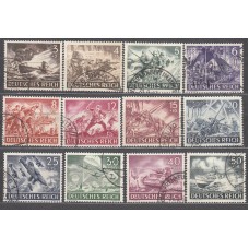 Alemania Imperio Correo 1943 Yvert 748/59 usado Barcos