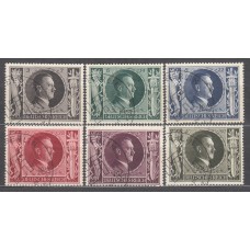 Alemania Imperio Correo 1943 Yvert 763/8 usado Hitler