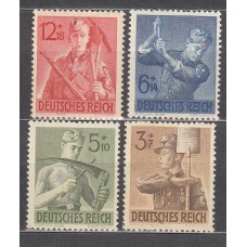 Alemania Imperio Correo 1943 Yvert 769/72 ** Mnh