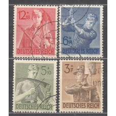 Alemania Imperio Correo 1943 Yvert 769/72 usado