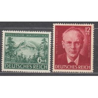Alemania Imperio Correo 1943 Yvert 773/4 ** Mnh Personaje