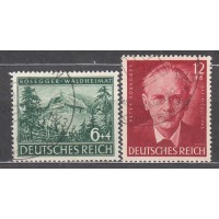 Alemania Imperio Correo 1943 Yvert 773/4 usado Personaje