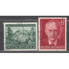 Alemania Imperio Correo 1943 Yvert 773/4 usado Personaje