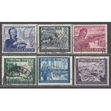 Alemania Imperio Correo 1944 Yvert 805/10 usado 