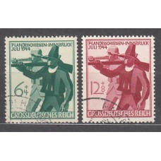 Alemania Imperio Correo 1944 Yvert 817/8 usado