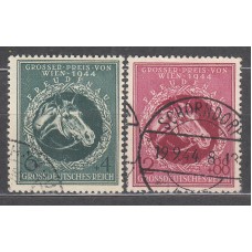 Alemania Imperio Correo 1944 Yvert 822/23 usado