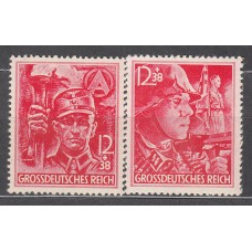 Alemania Imperio Correo 1945 Yvert 825/26 * Mh