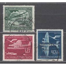 Alemania Imperio Aereo Yvert 59/61 usado Aviones