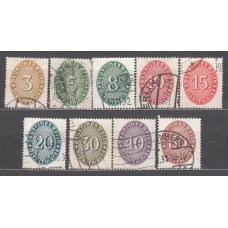 Alemania Imperio Servicio Yvert 77/85 usado