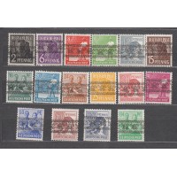 Bizona - Correo Yvert 21/36 Tipo II ** Mnh 
