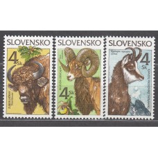 Eslovaquia - Correo 1996 Yvert 216/8 ** Mnh Protección de la Naturaleza - Fauna