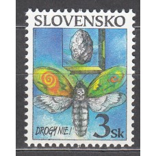 Eslovaquia - Correo 1998 Yvert 279 ** Mnh No a la droga - Mariposa 