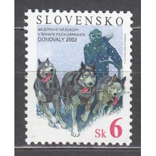 Eslovaquia - Correo 2002 Yvert 362 ** Mnh Carreras con Perros