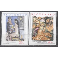 Eslovaquia - Correo 2002 Yvert 381/2 ** Mnh Arte - Pintura