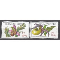Eslovaquia - Correo 2008 Yvert 514/15 ** Mnh Flores - Orquideas