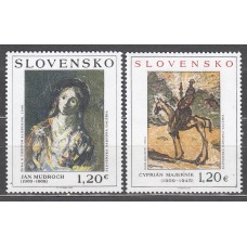 Eslovaquia Correo 2009 Yvert 544/45  ** Mnh Pinturas