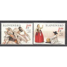 Eslovaquia Correo 2013 Yvert 618/19 ** Mnh Danzas