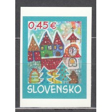 Eslovaquia Correo 2013 Yvert 628 ** Mnh Autoadhesivo Navidad