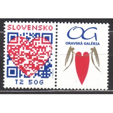 Eslovaquia Correo 2015 Yvert 659 ** Mnh San Valentín