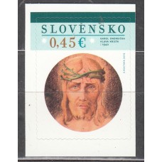 Eslovaquia Correo 2015 Yvert 662 ** Mnh Pascuas Autoadhesivo