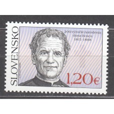 Eslovaquia Correo 2015 Yvert 670 ** Mnh Personaje San Juan Bosco