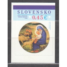 Eslovaquia Correo 2015 Yvert 677 ** Mnh Navidad