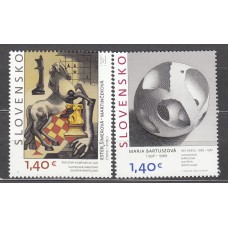 Eslovaquia Correo 2016 Yvert 701/2 ** Mnh Pinturas