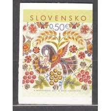 Eslovaquia Correo 2017 Yvert 712 ** Mnh Pascuas Autoadhesivo