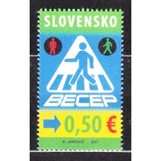Eslovaquia Correo 2017 Yvert 729 ** Mnh Seguridad Vial