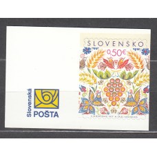 Eslovaquia Correo 2017 Yvert 728 ** Mnh Navidad Autoadhesivo